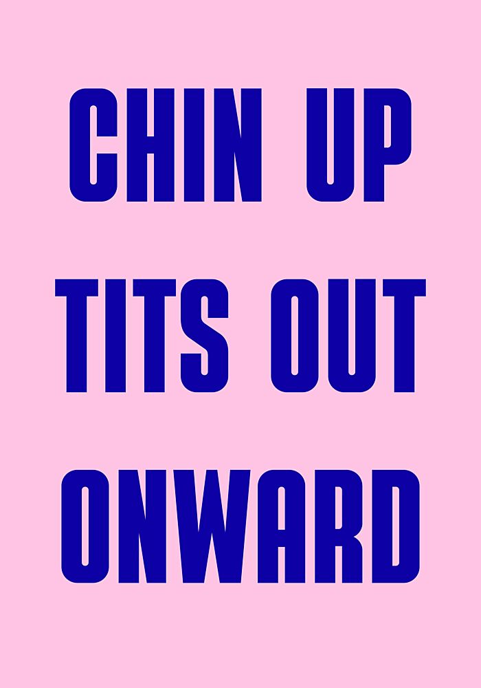 Chin up Tits out art print by Athene Fritsch for $57.95 CAD
