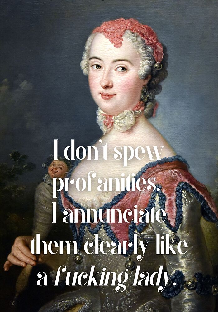Sassy Rococo Lady Portrait art print by Athene Fritsch for $57.95 CAD