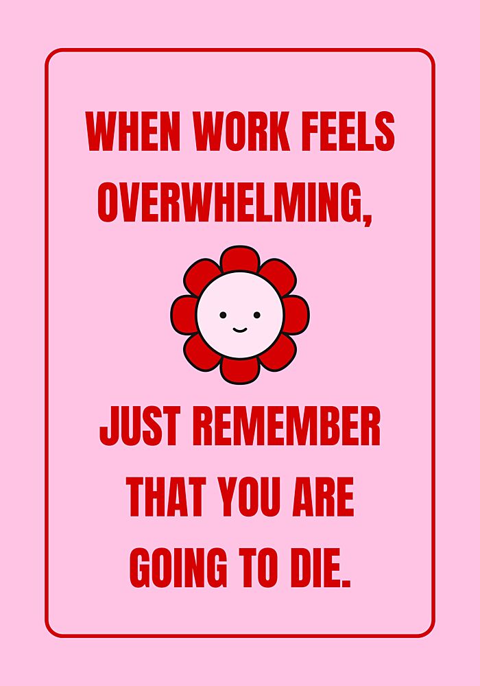 Existential Work Humor art print by Athene Fritsch for $57.95 CAD