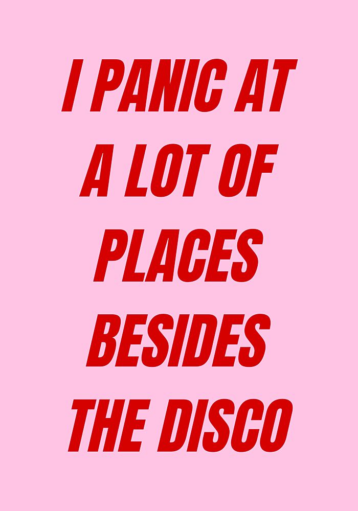 Panic Beyond the Disco art print by Athene Fritsch for $57.95 CAD