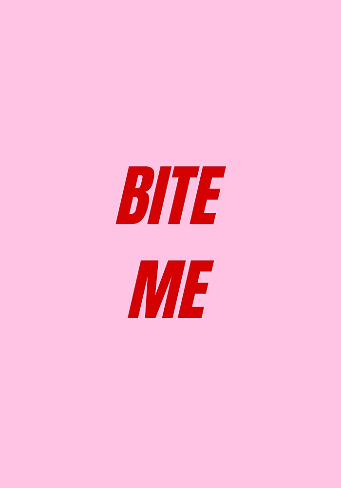 Sassy Pink Bite Me art print by Athene Fritsch for $57.95 CAD