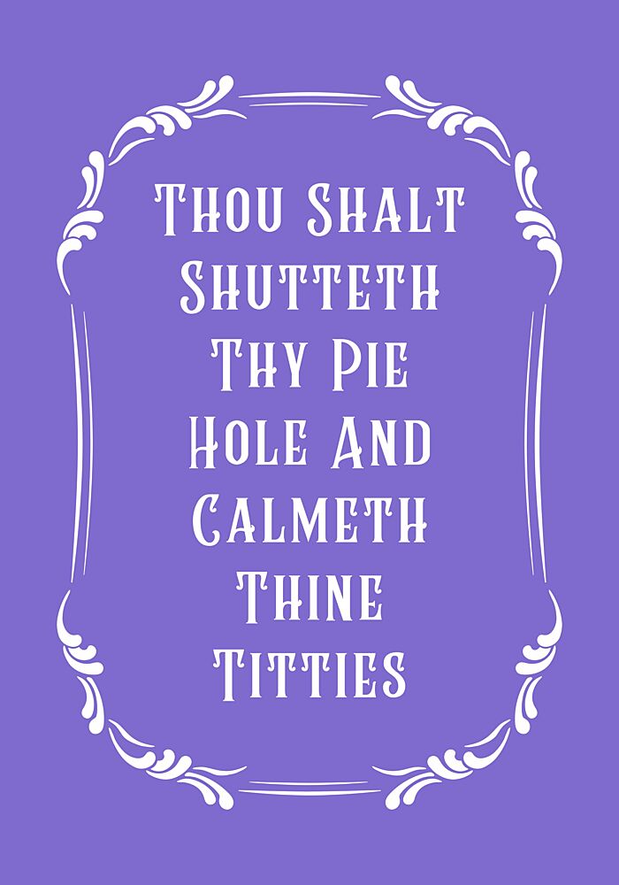 Sassy Purple Quote art print by Athene Fritsch for $57.95 CAD
