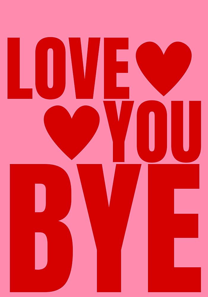 Love You Bye Hearts art print by Athene Fritsch for $57.95 CAD