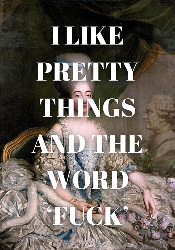 Sassy Rococo Quote art print by Athene Fritsch for $57.95 CAD
