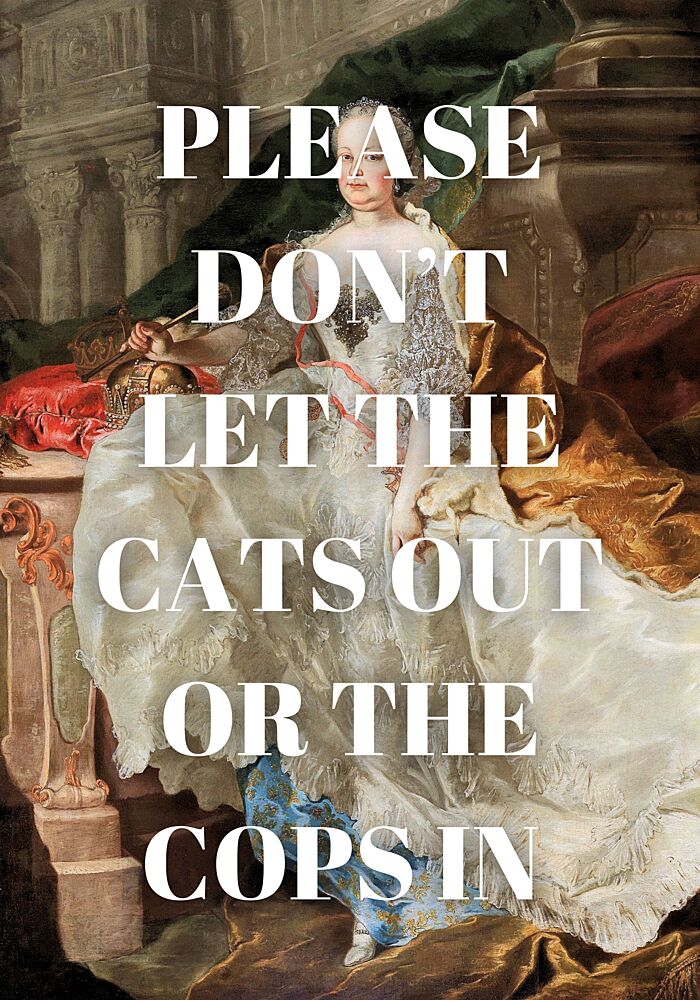 Regal Lady Funny Message art print by Athene Fritsch for $57.95 CAD