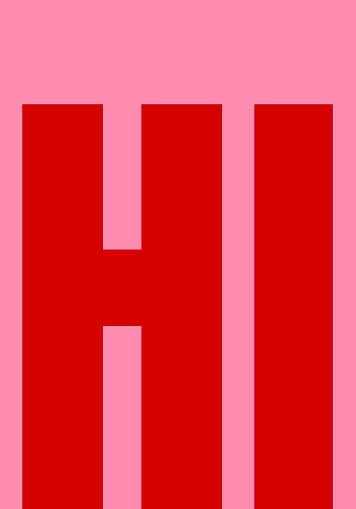 Bold Red Hi art print by Athene Fritsch for $57.95 CAD