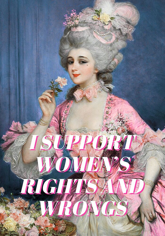 Rococo Woman Statement art print by Athene Fritsch for $57.95 CAD