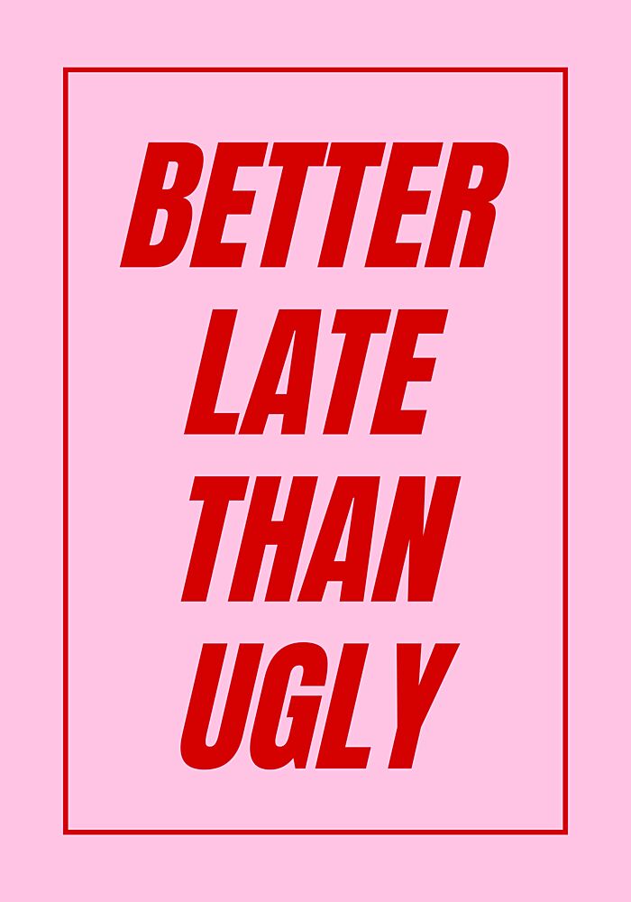 Witty Pink Text Art art print by Athene Fritsch for $57.95 CAD