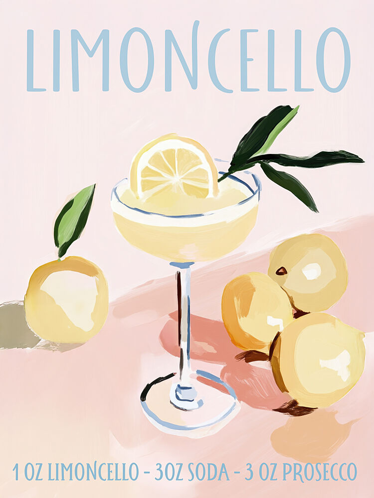 Limoncello Summer Drink art print by Kathrin Pienaar for $57.95 CAD