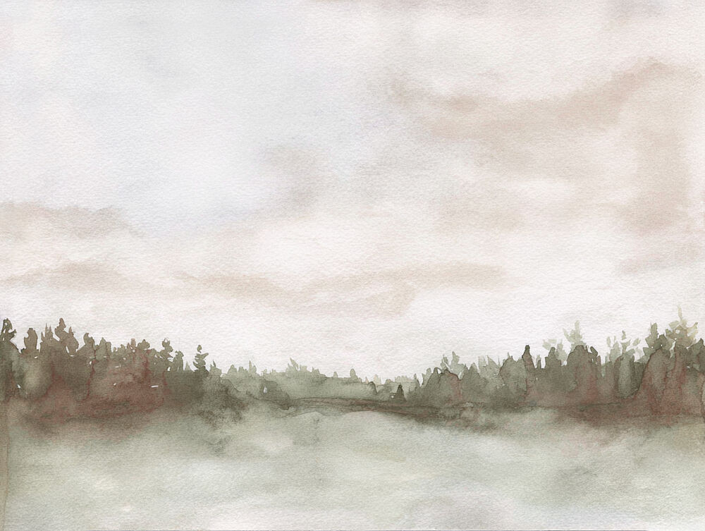 Misty Forest Morning art print by Kathrin Pienaar for $57.95 CAD