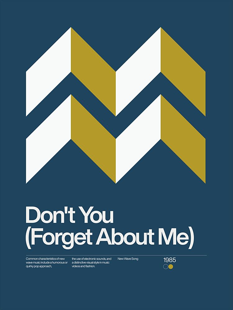 Retro Geometric Lyric art print by David Vineis for $57.95 CAD