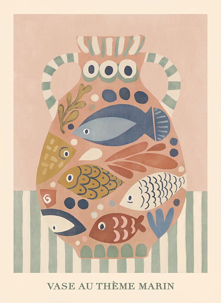 Ocean Fish Vase art print by Las3curiosas for $57.95 CAD