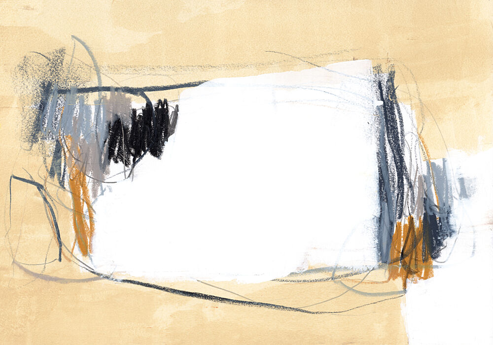 Neutral Abstract Strokes art print by Uplusmestudio for $57.95 CAD