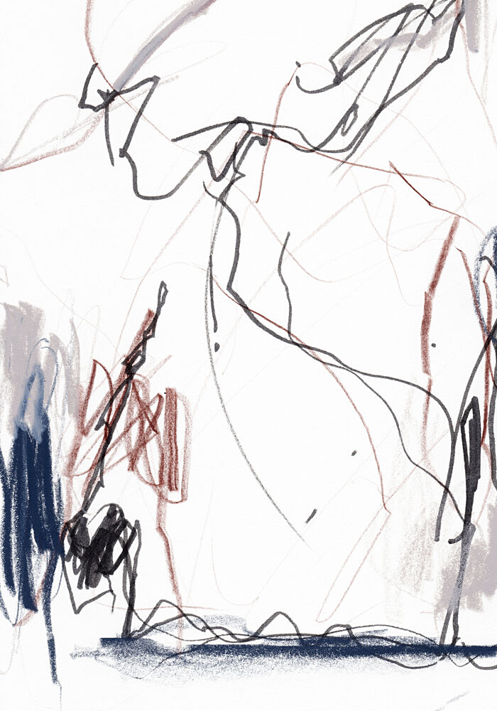 Dynamic Abstract Sketch art print by Uplusmestudio for $57.95 CAD