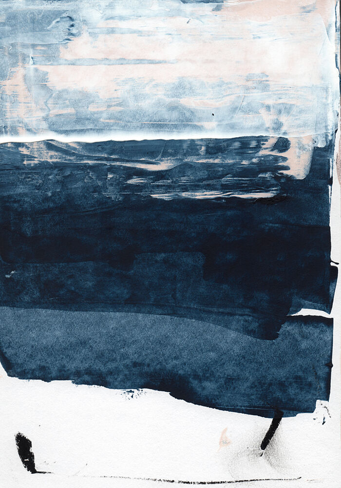 Indigo Horizon Layers art print by Uplusmestudio for $57.95 CAD