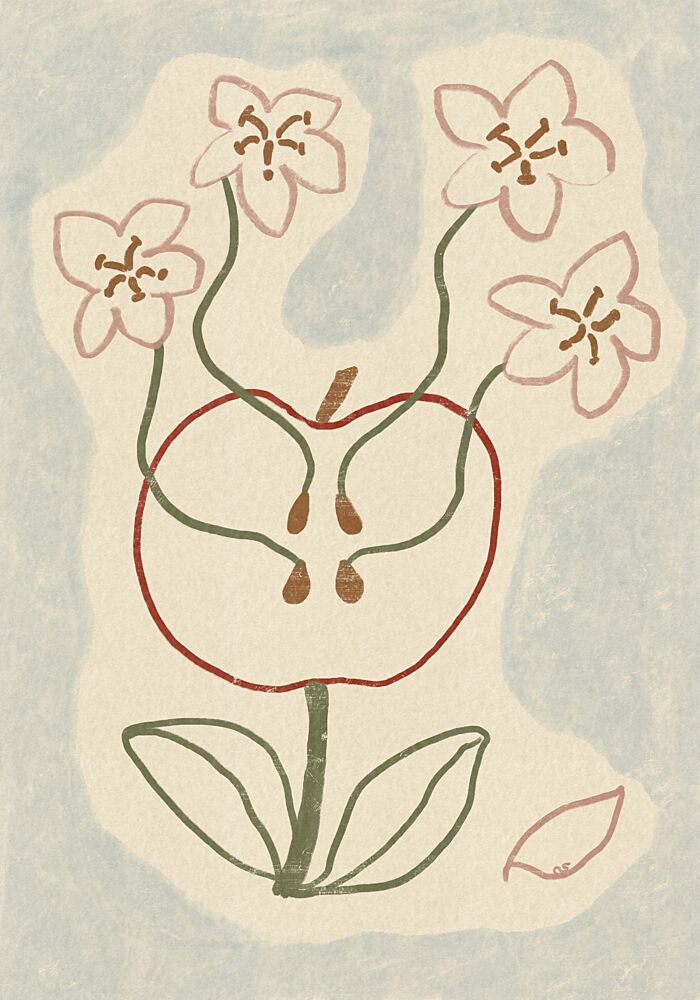 Blooming Apple Blossoms art print by Raipa Studio for $57.95 CAD