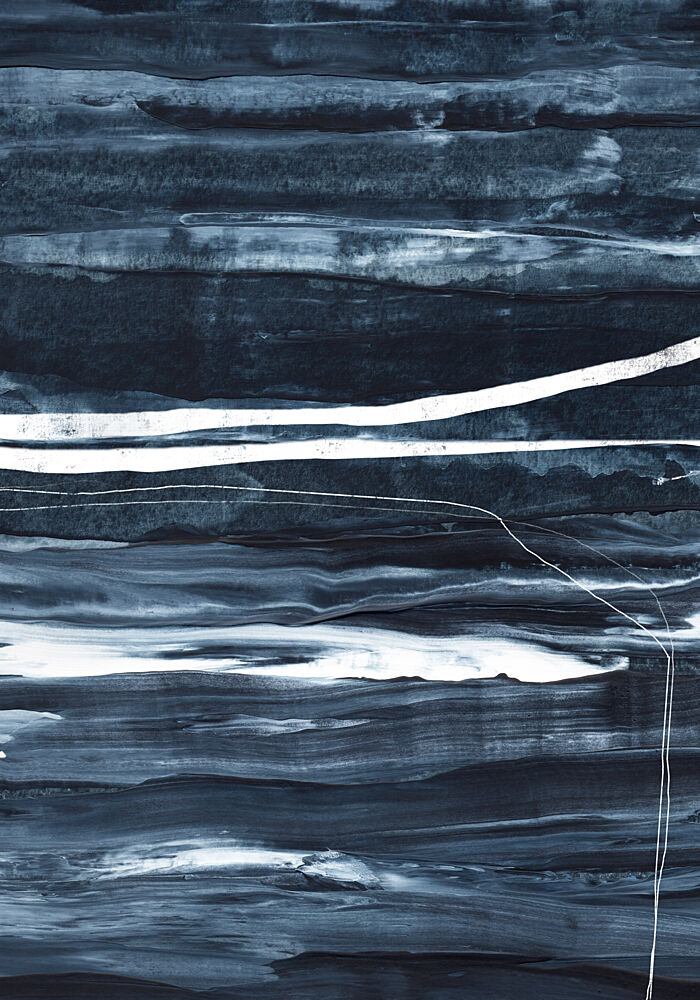 Deep Blue Abstraction art print by Uplusmestudio for $57.95 CAD