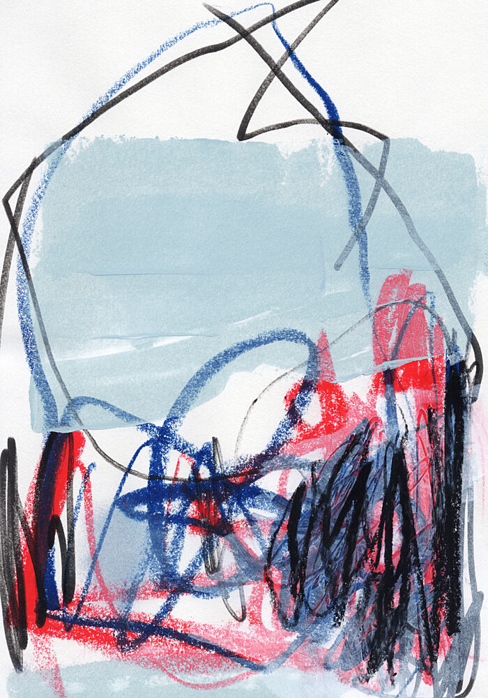 Dynamic Abstract Strokes art print by Uplusmestudio for $57.95 CAD