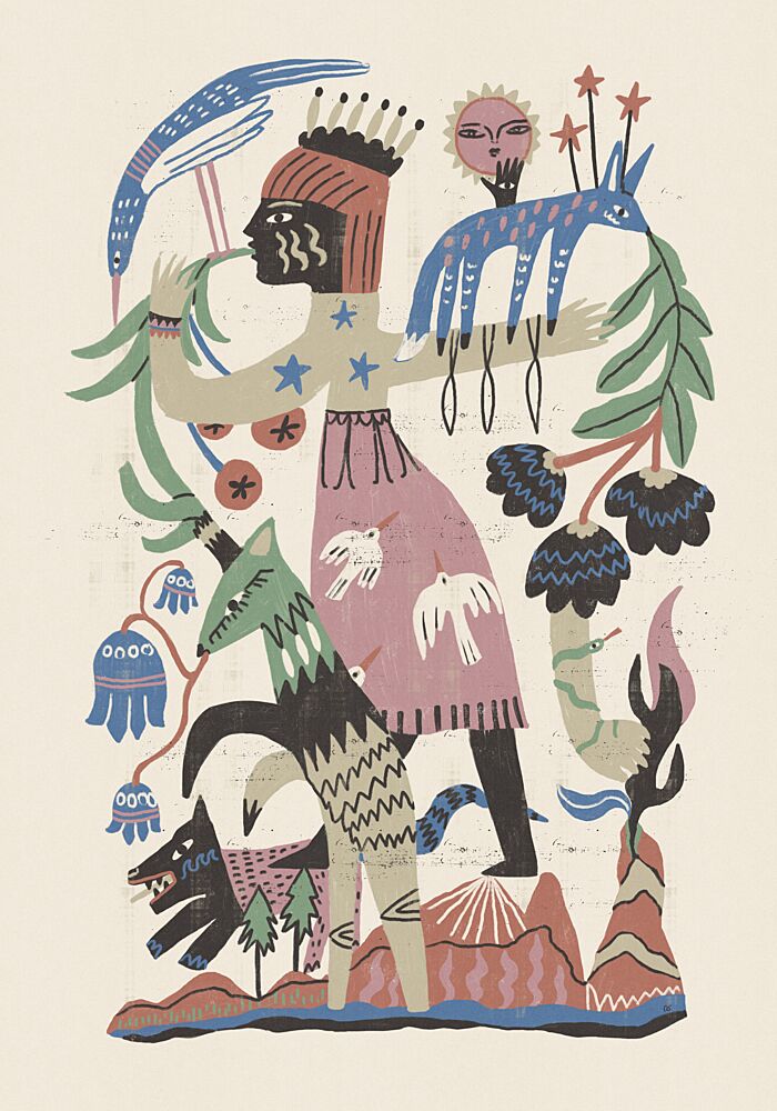 Mythical Nature Queen art print by Raipa Studio for $57.95 CAD