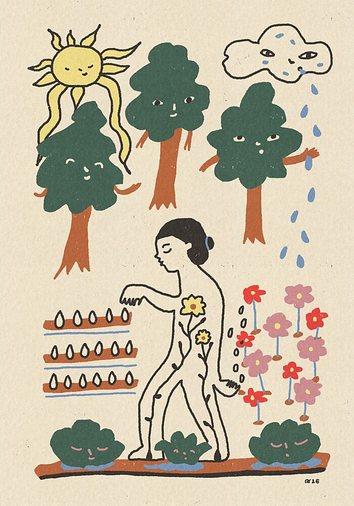 Inner Garden Growth art print by Raipa Studio for $57.95 CAD