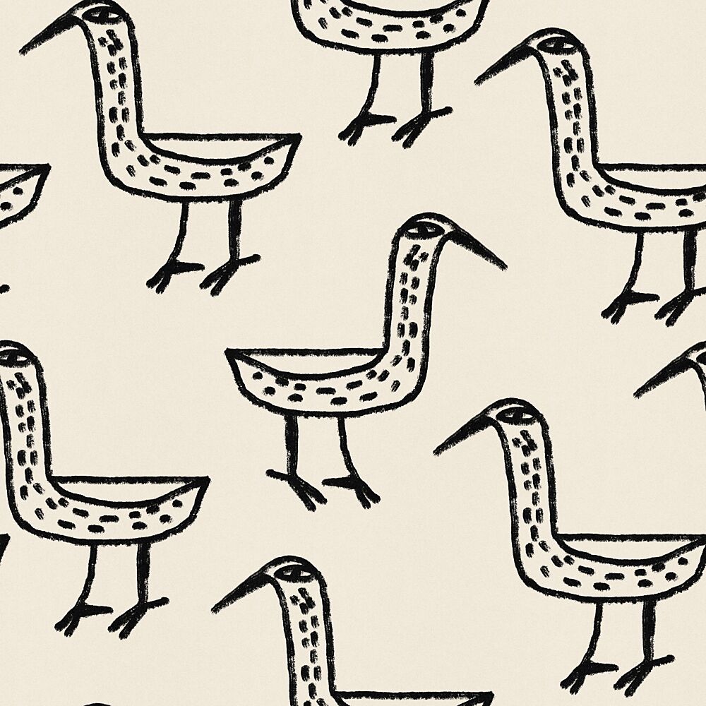 Folk Art Bird Pattern art print by Raipa Studio for $57.95 CAD