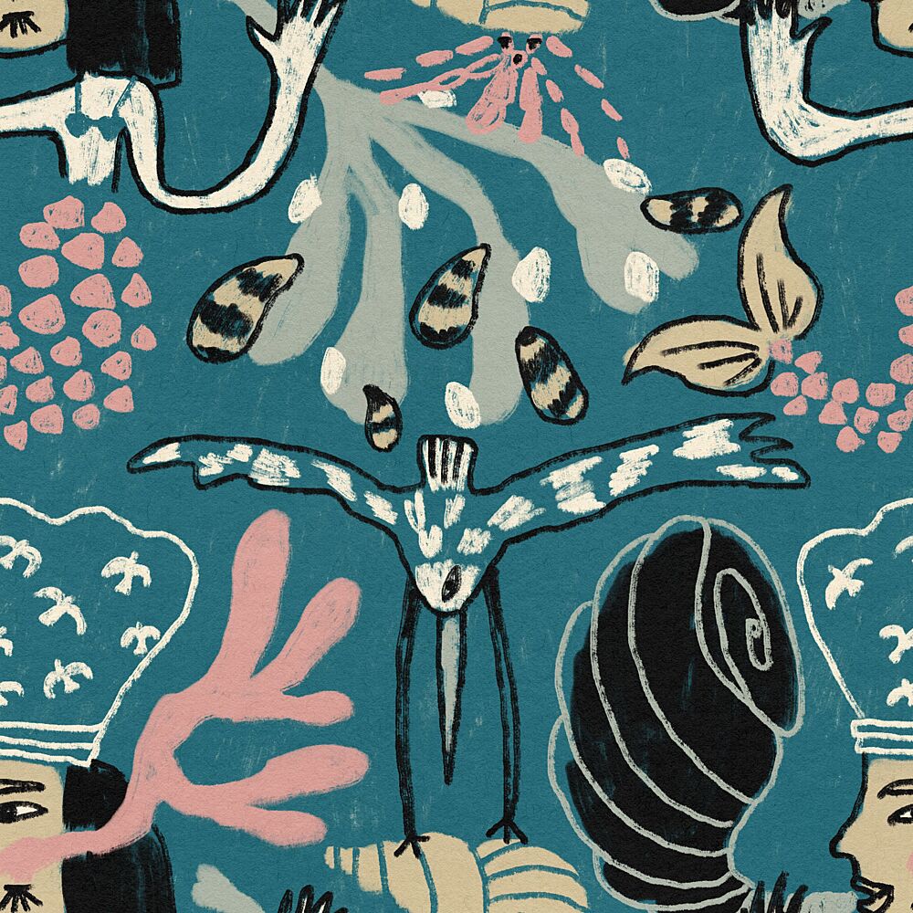 Whimsical Underwater Fantasy art print by Raipa Studio for $57.95 CAD