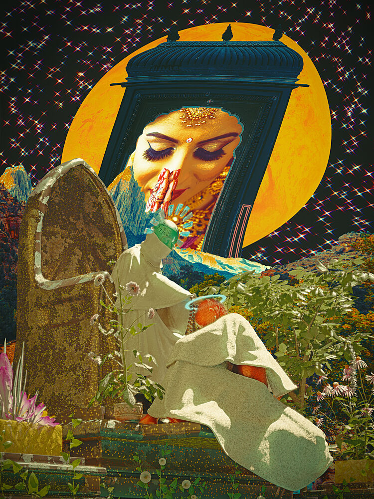 Mystical Night Prayer art print by CosmoZach for $57.95 CAD