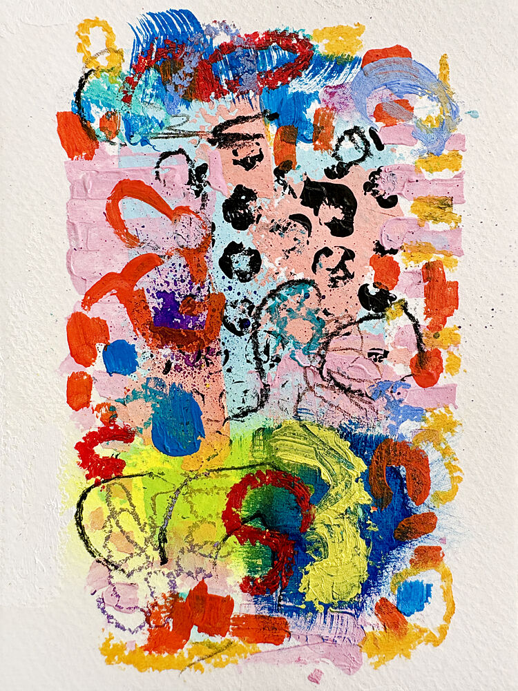 Vibrant Abstract Expression art print by Irene Chua for $57.95 CAD