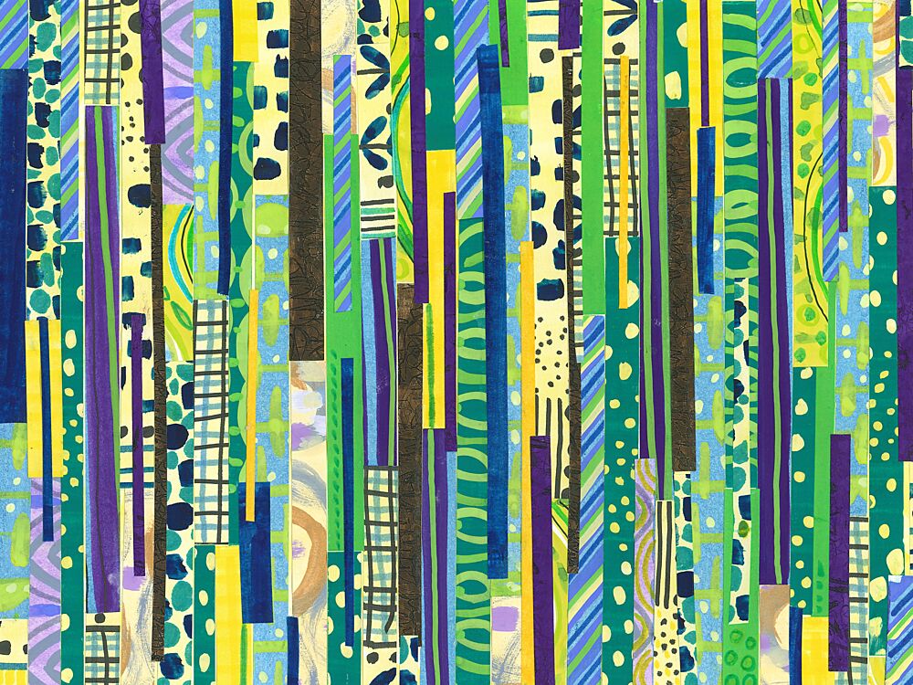 Vibrant Patterned Stripes art print by Isabelle Brent for $57.95 CAD