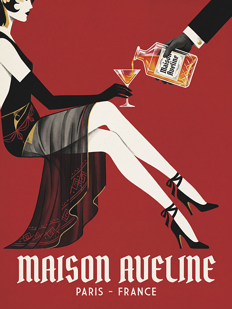 Art Deco Paris Cocktail art print by Andreas Magnusson for $57.95 CAD