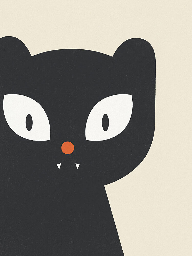 Spooky Black Cat art print by Andreas Magnusson for $57.95 CAD