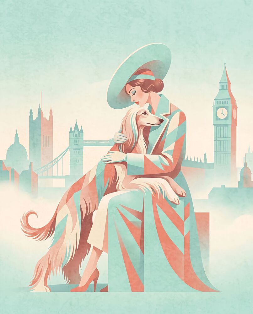Elegant London Companion art print by Emel Tunaboylu for $57.95 CAD