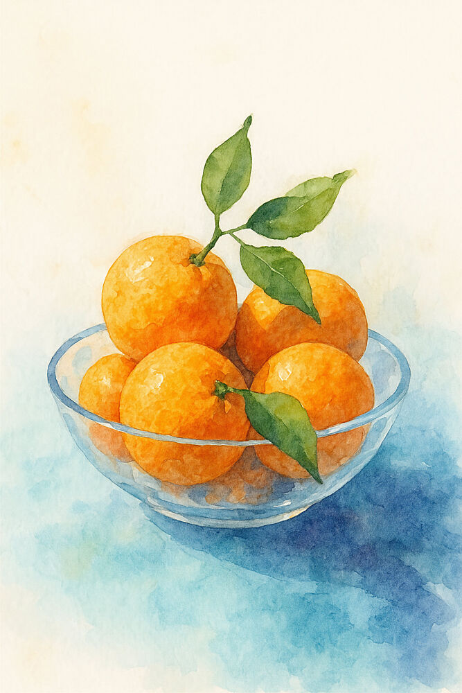 Watercolor Citrus Still Life art print by Natalie Bruns for $57.95 CAD