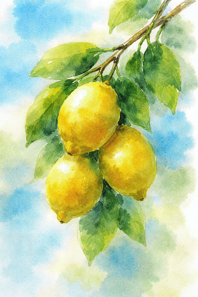 Bright Lemon Branch art print by Natalie Bruns for $57.95 CAD