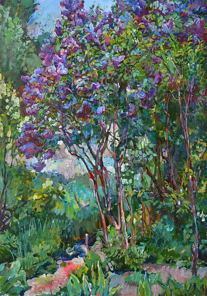 Vibrant Lilac Garden art print by Andrii Kutsachenko for $57.95 CAD