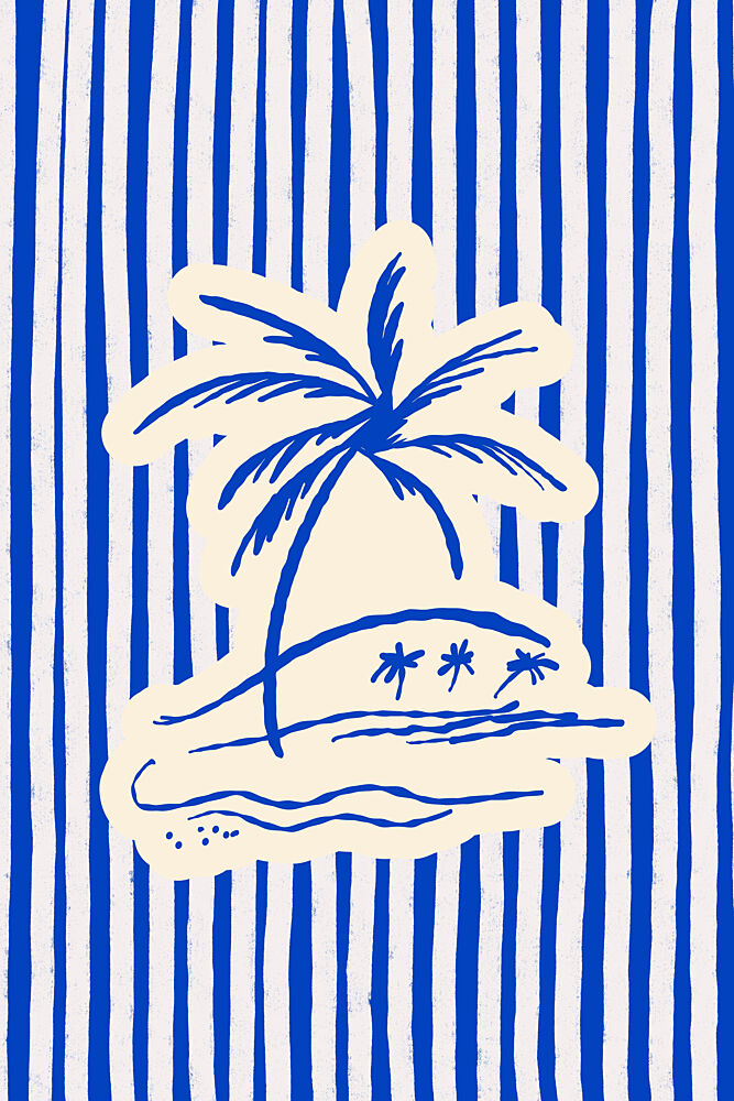 Tropical Island Palm art print by Treechild for $57.95 CAD