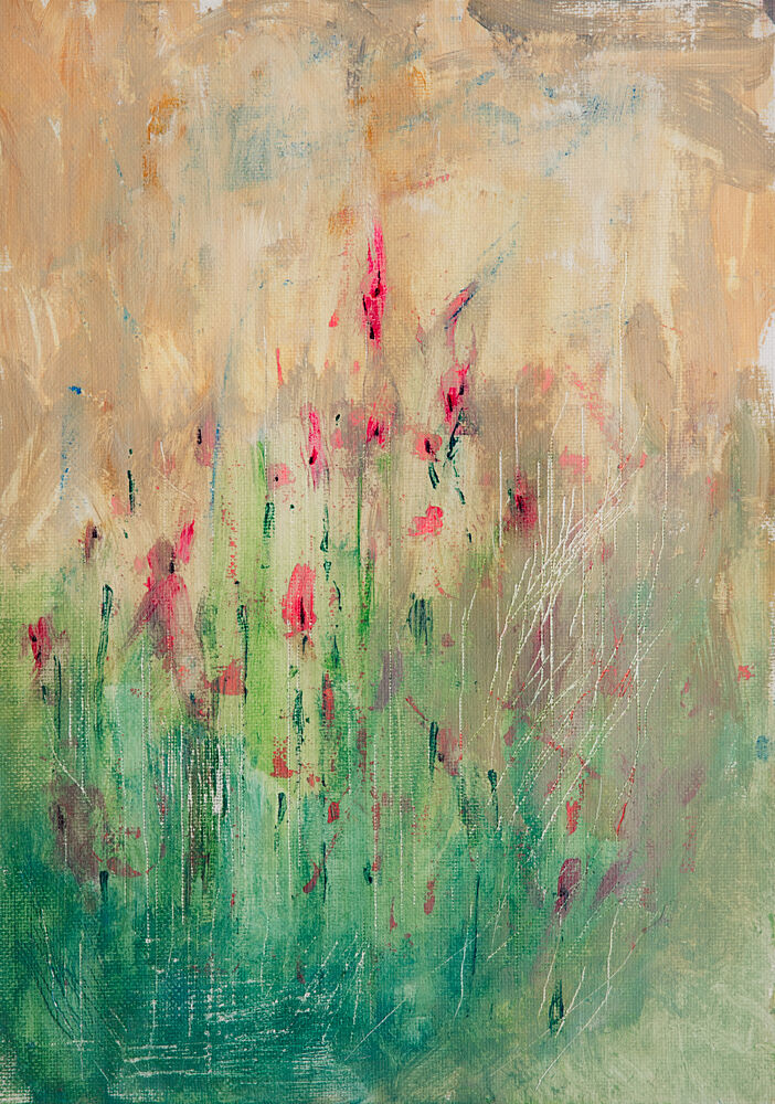 Vibrant Floral Abstract art print by Dale Hefer for $57.95 CAD