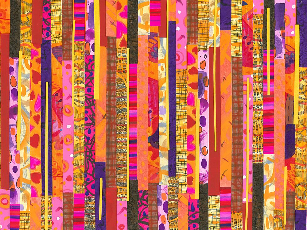 Vibrant Pattern Collage art print by Isabelle Brent for $57.95 CAD