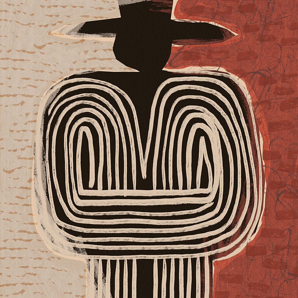 Tribal Figure with Hat art print by Treechild for $57.95 CAD