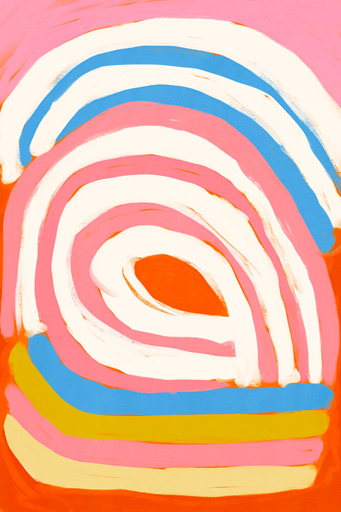 Colorful Abstract Arches art print by Treechild for $57.95 CAD