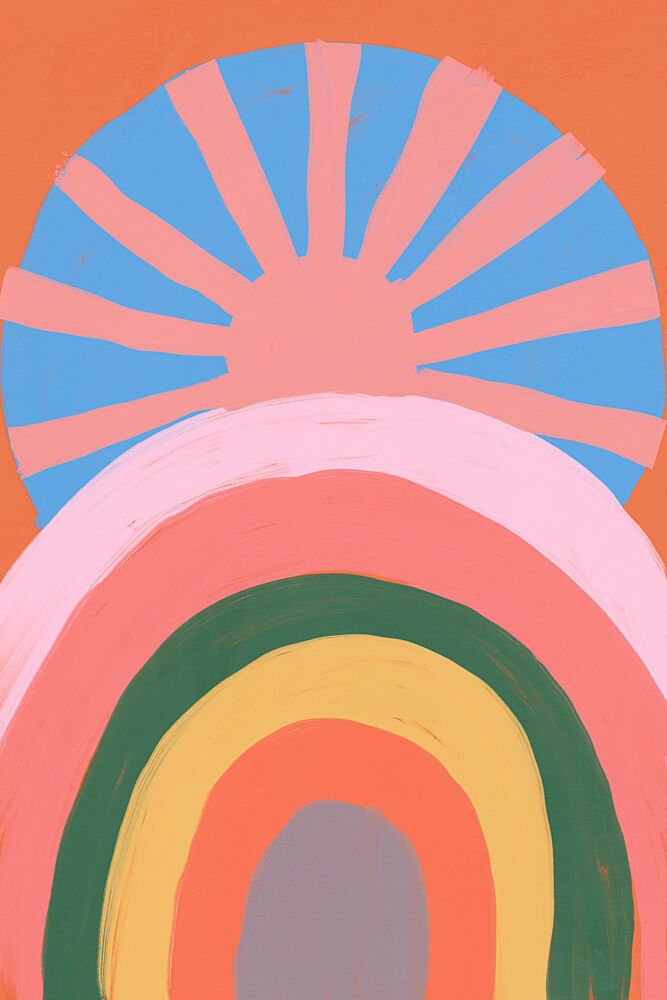 Joyful Sunrise art print by Treechild for $57.95 CAD
