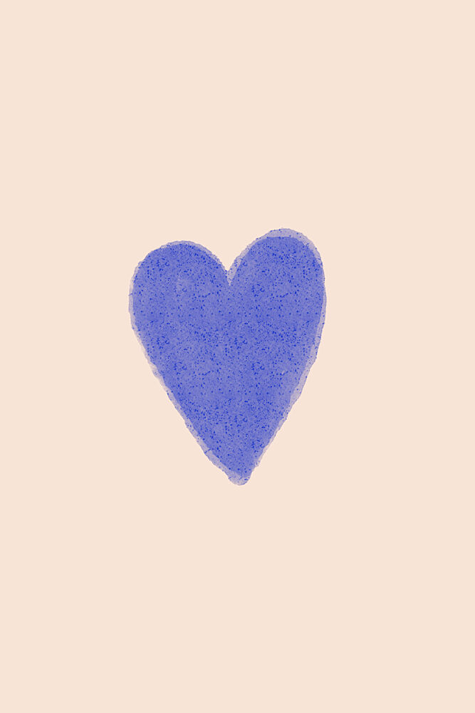 Simple Blue Heart art print by Treechild for $57.95 CAD