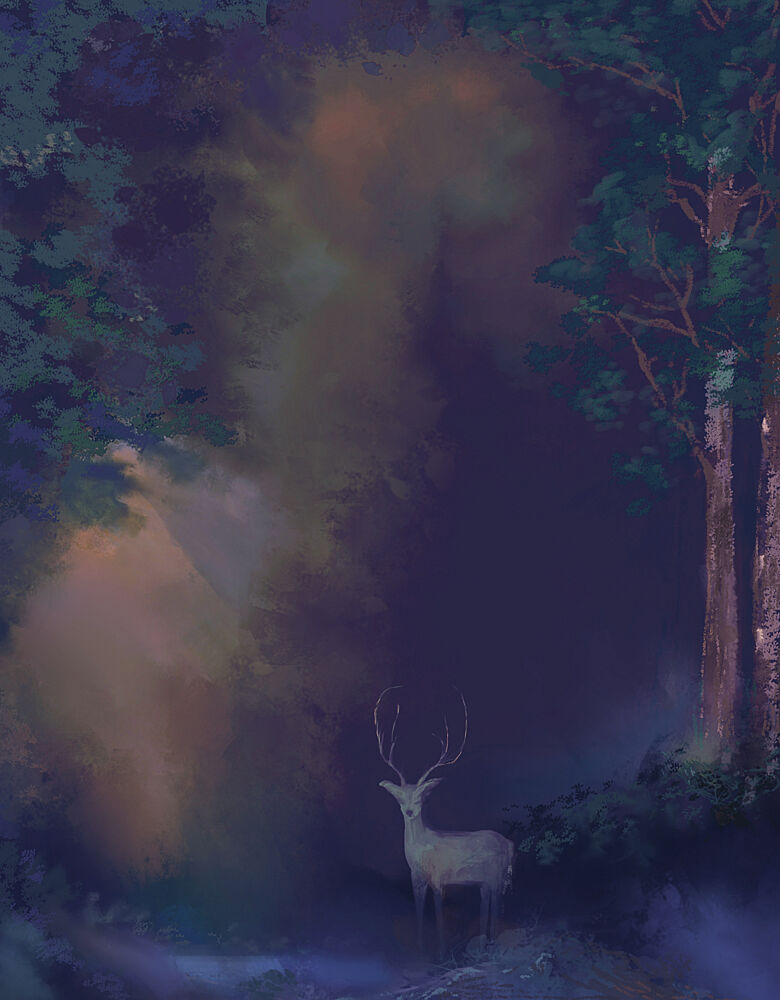 Enchanted Forest Deer art print by Josie George for $57.95 CAD