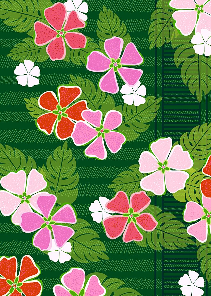 Vibrant Floral Pattern art print by Kristian Gallagher for $57.95 CAD