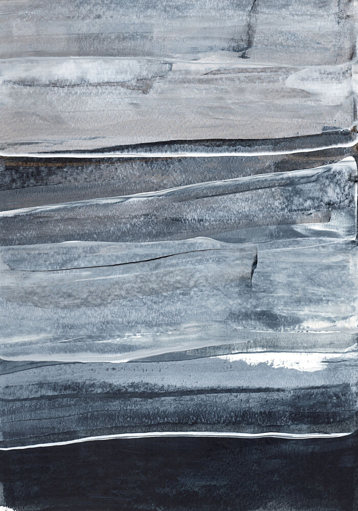 Layered Grey Abstract art print by Uplusmestudio for $57.95 CAD