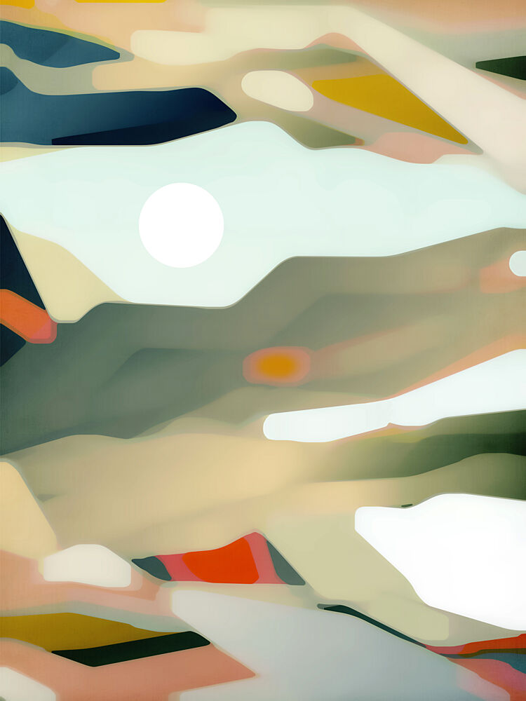 Abstract Sun Landscape art print by Angelo Cerantola for $57.95 CAD