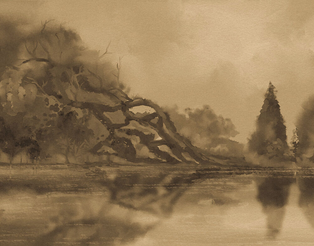 Misty Forest Reflections art print by Josie George for $57.95 CAD