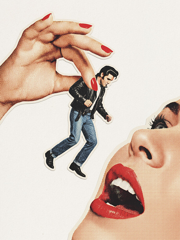 Red Lips Rockabilly art print by Andreas Magnusson for $57.95 CAD