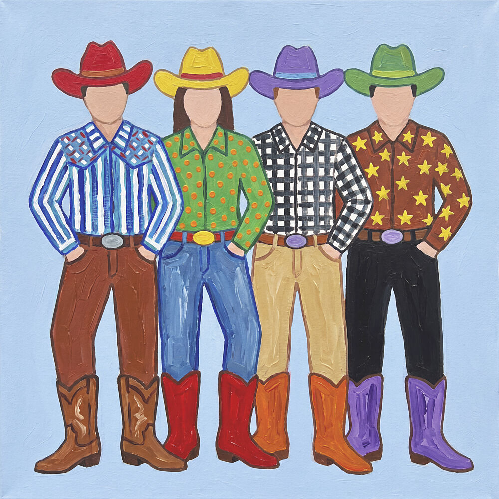 Four Colorful Cowboys art print by Andreas Magnusson for $57.95 CAD