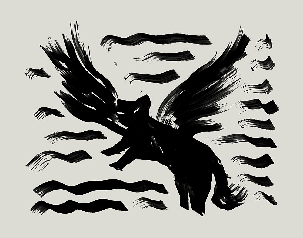 Dynamic Flying Pig art print by Josie George for $57.95 CAD
